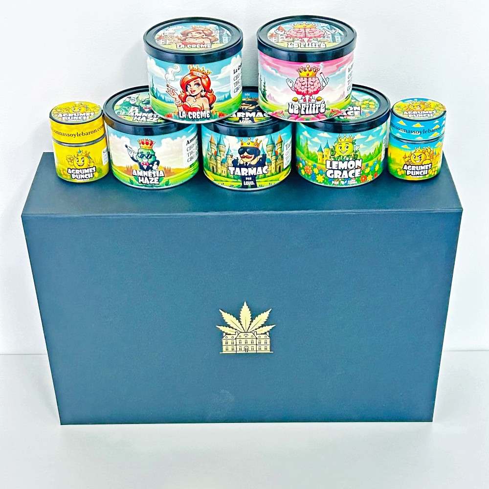Coffret CBD Luxe All-Stars 5g – Fleurs, Hash & Extractions