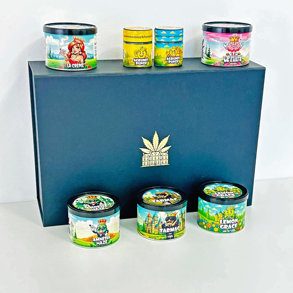 Coffret CBD Luxe All-Stars 5g – Fleurs, Hash & Extractions