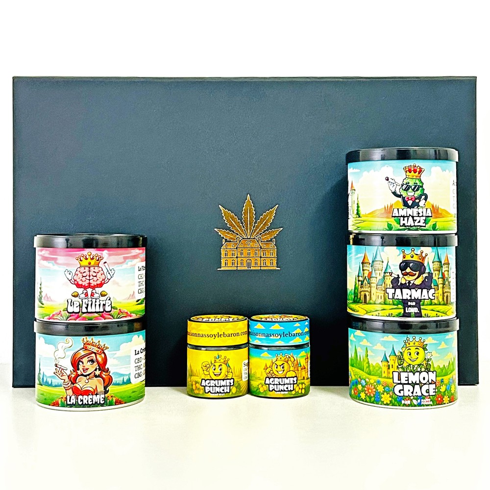 Coffret CBD Luxe All-Stars 5g – Fleurs, Hash & Extractions
