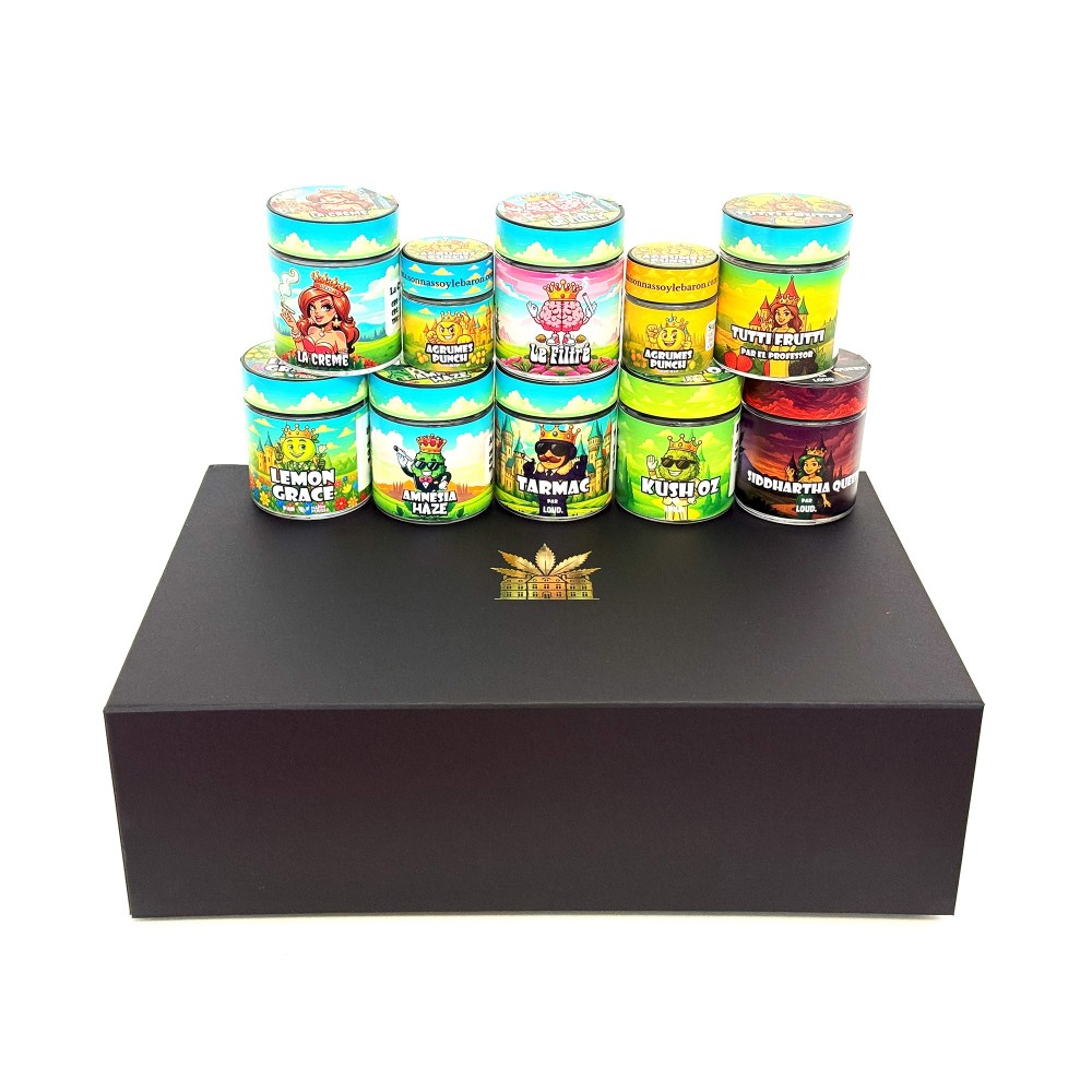 Coffret CBD Luxe All-Stars 5g – Fleurs, Hash & Extractions