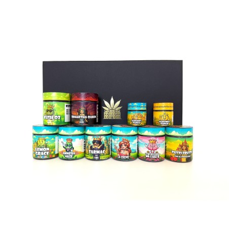 Coffret CBD Luxe All-Stars 5g – Fleurs, Hash & Extractions
