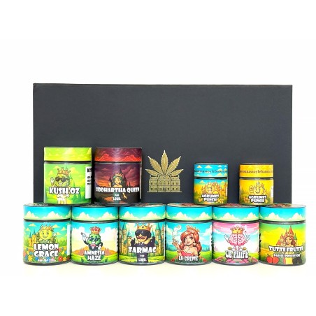 Coffret CBD Luxe All-Stars 5g – Fleurs, Hash & Extractions