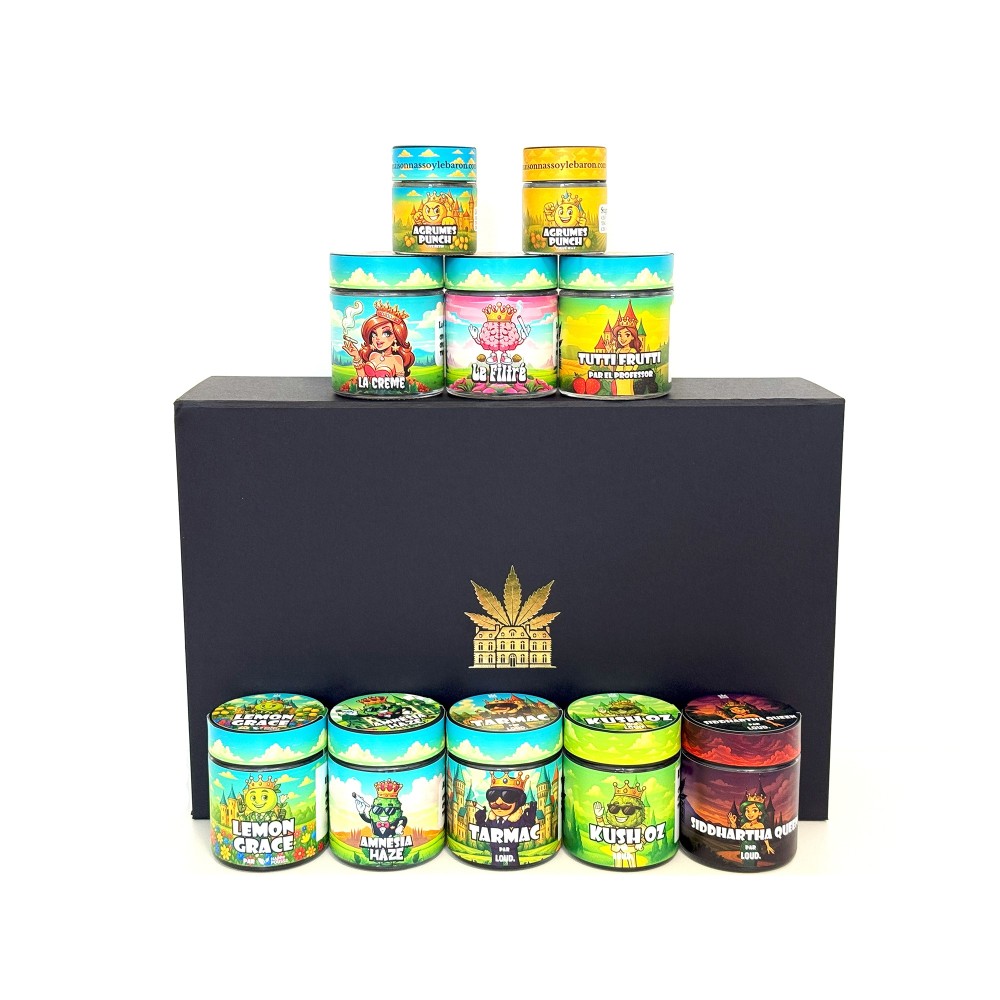 Coffret CBD Luxe All-Stars 5g – Fleurs, Hash & Extractions