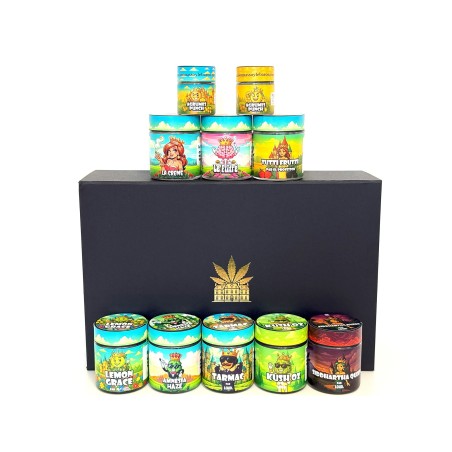 Coffret CBD Luxe All-Stars 5g – Fleurs, Hash & Extractions