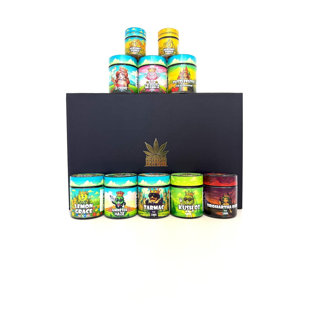 Coffret CBD Luxe All-Stars 5g – Fleurs, Hash & Extractions