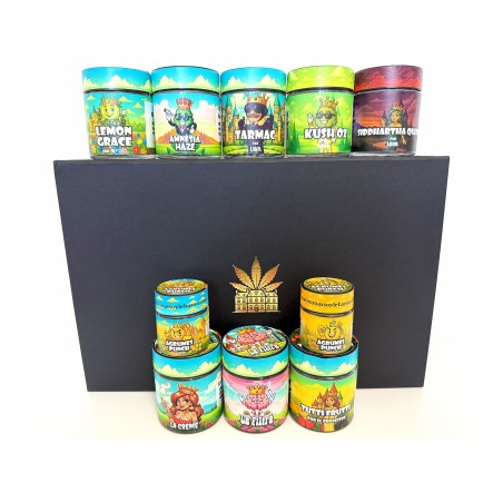 Coffret CBD Luxe All-Stars 5g – Fleurs, Hash & Extractions