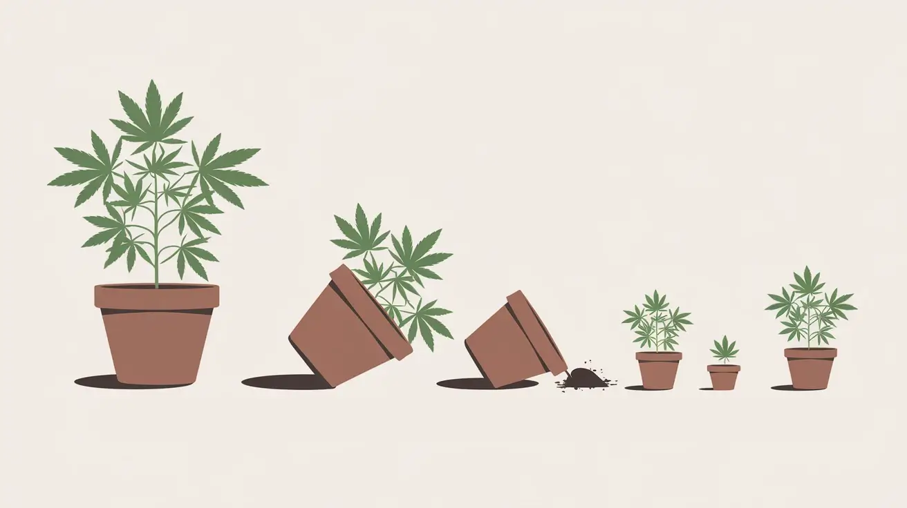 Étapes du rempotage du cannabis