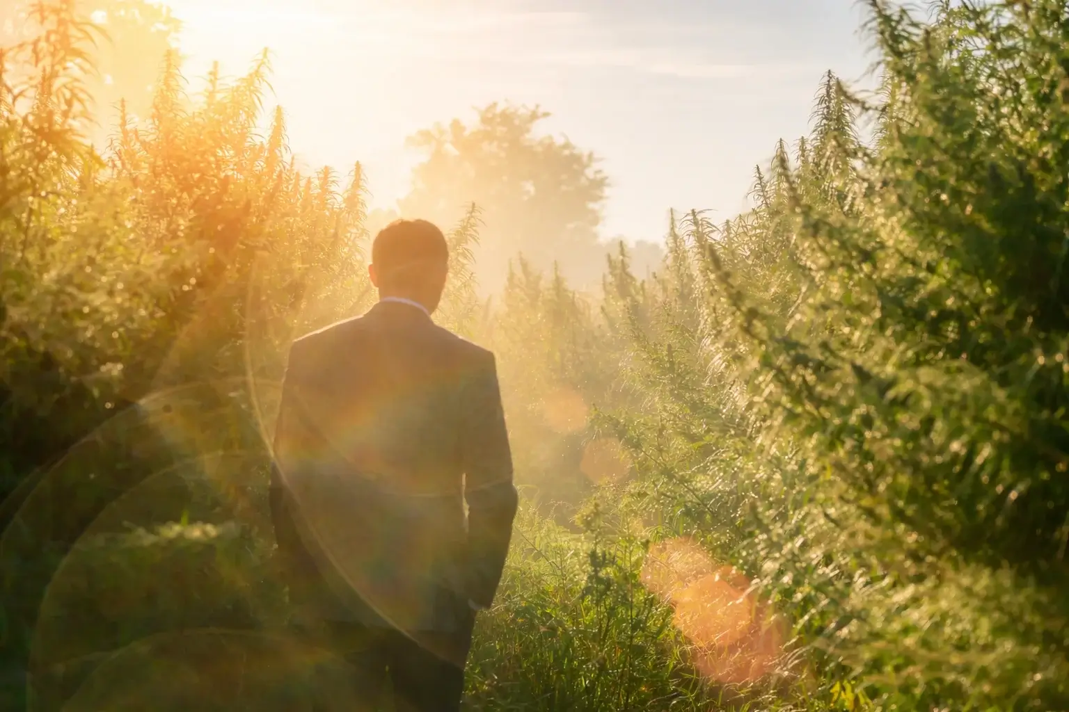 Champ de CBD de luxe